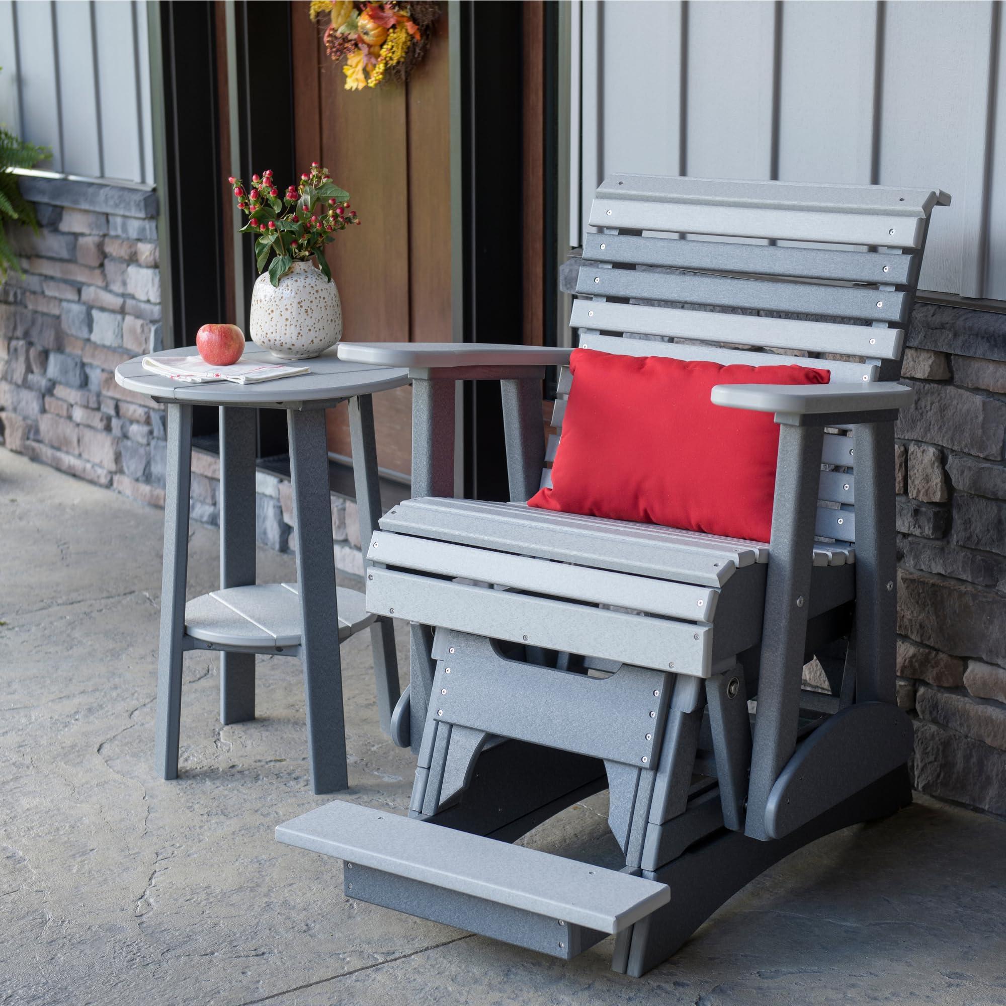 LuxCraft LuxCraft Deluxe End Table 28\" Lime Green/White