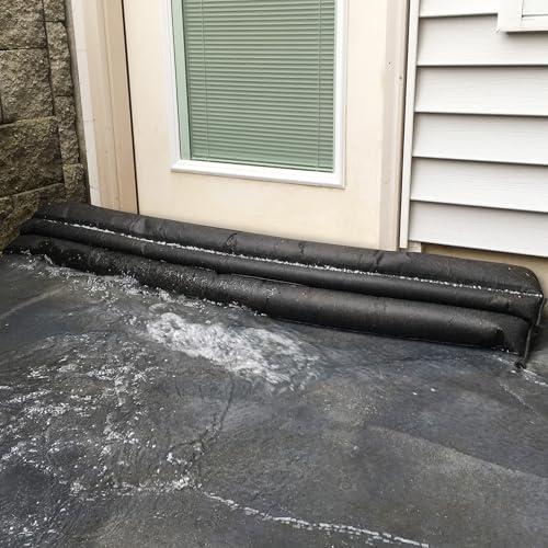 Quick Dam Quick Dam QD65-1 Water-Activated Flood Barrier-5 Feet-1/Pack, 5-ft, Black