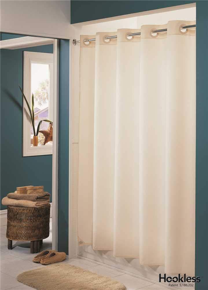 Hookless Hookless Vision Vinyle Shower Curtain - White
