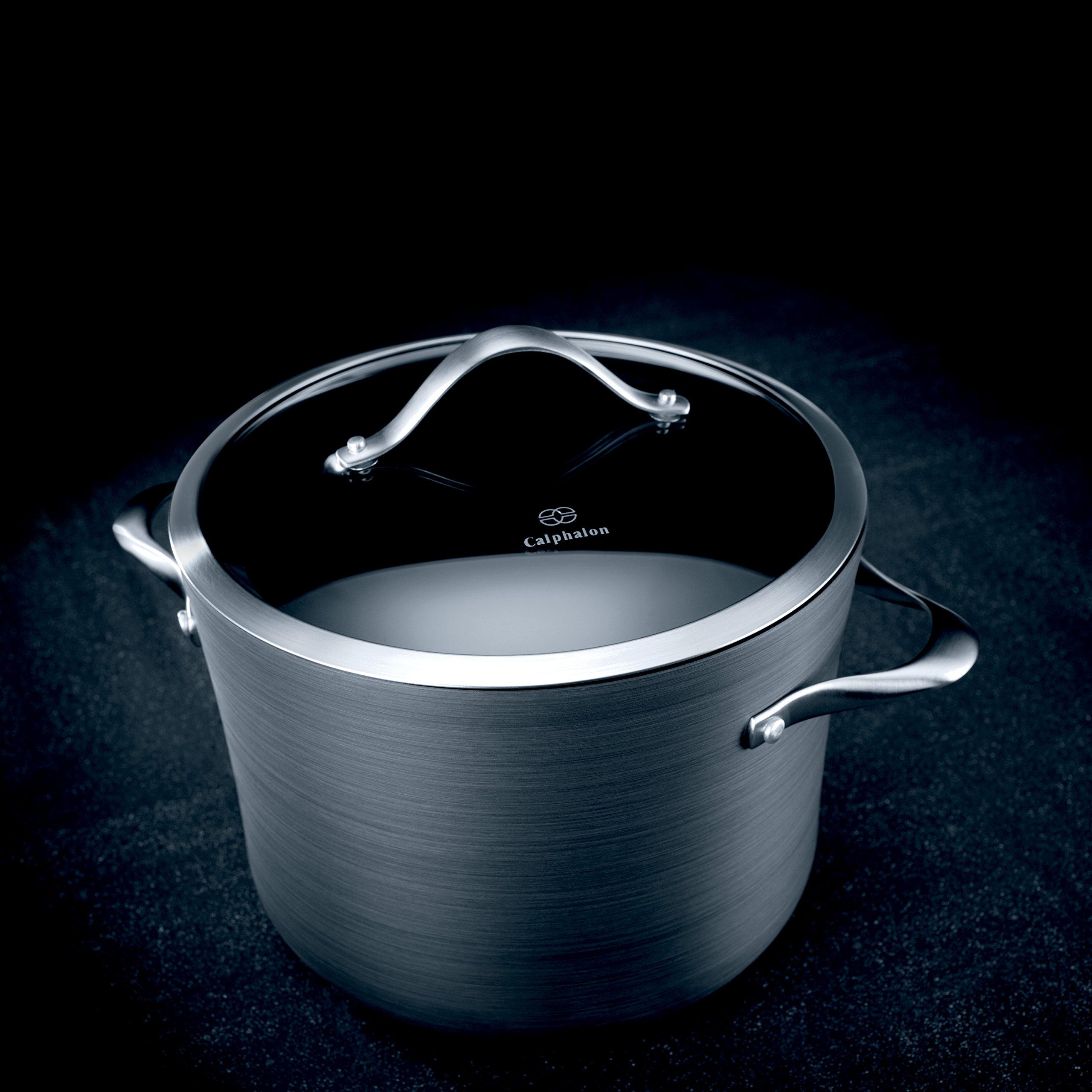 Calphalon Calphalon Contemporary Hard-Anodized Aluminum Nonstick Cookware, Stock Pot, 8-quart, Black