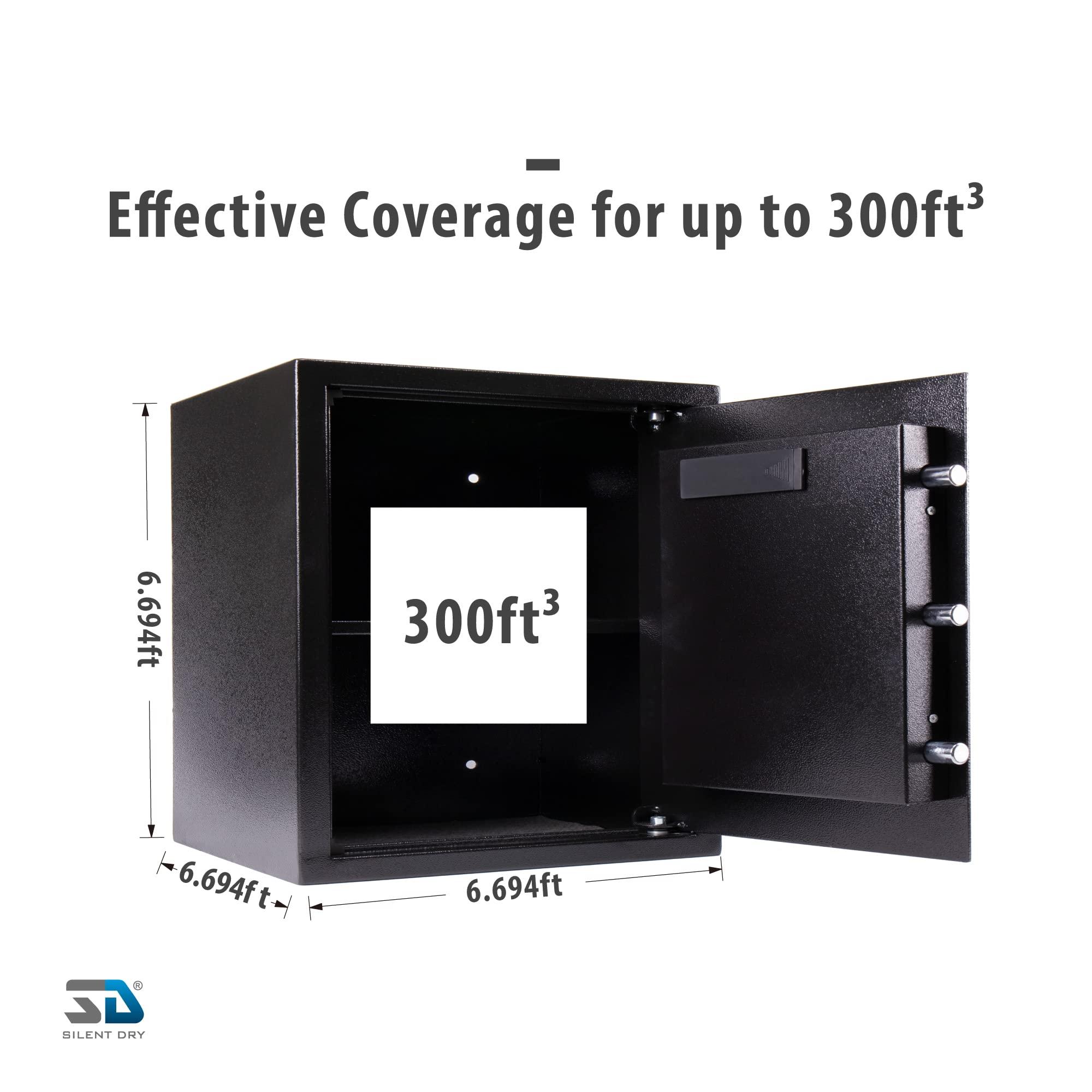 SD SILENT DRY SD SILENT DRY Gun Safe Dehumidifier, Shotgun Jr. with Protective Indicator Frame + 24 inches Dry Tube, Easy Installation, Reusable, Portable Dryer, Humidity Controller designed for Gun/Camera/Safes