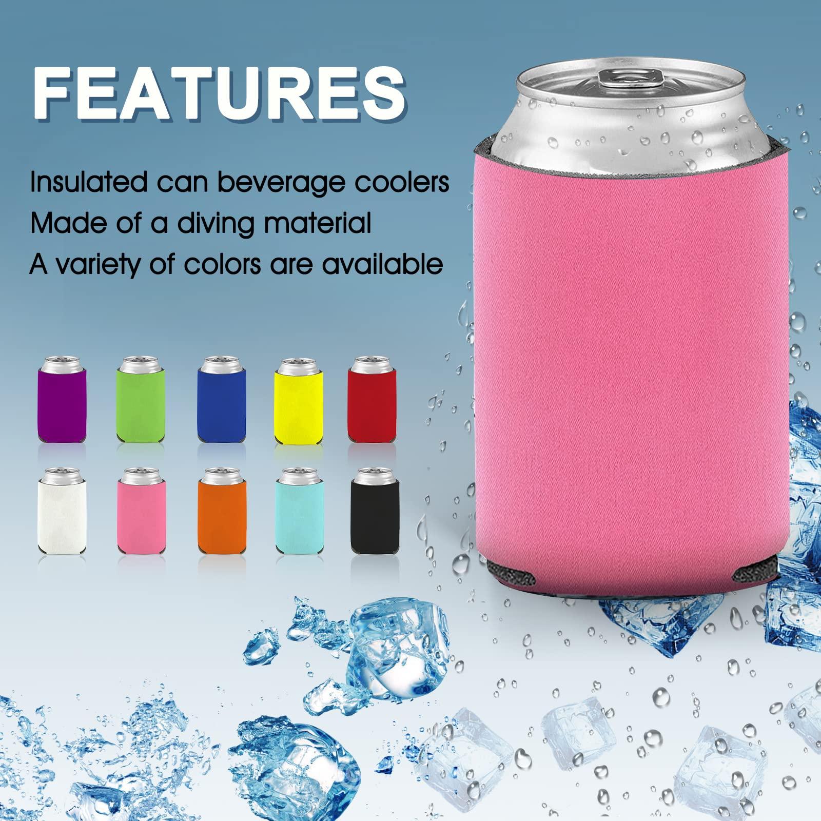 Westpearl Custom Can Sleeve Beer Coolers 50pcs Bulk Personalized Can Cooler With Photo Logo Customized Insulated Beverage Bottle Holder for Party Weddings Fishing Picnics