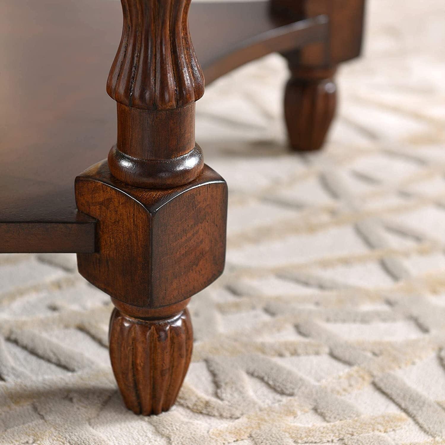 Overstock Overstock Solid Wood End Tables Coffee Tables Console Table with Glass Top Coffee Table Coffee Tables