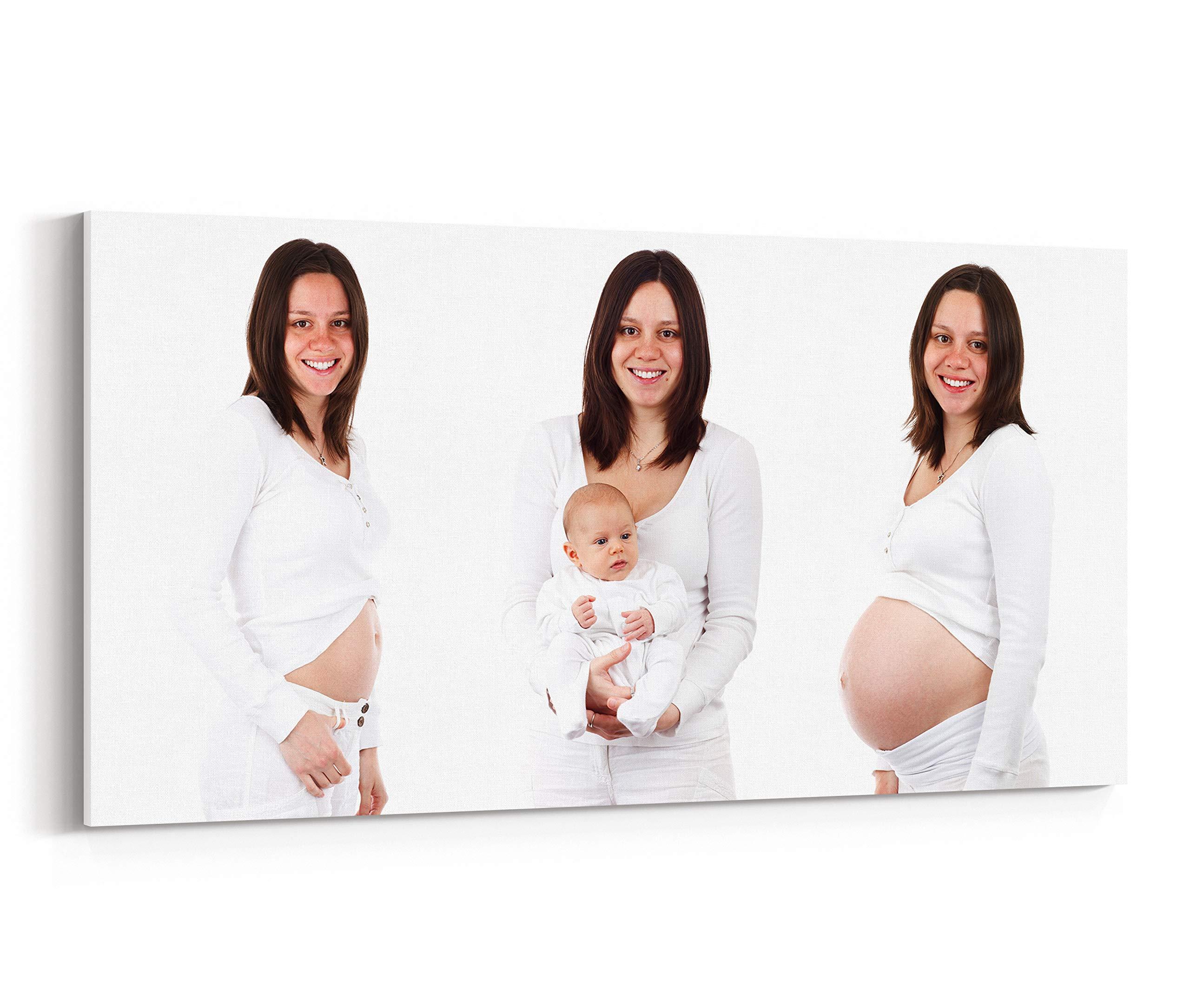 P&L ART. Panoramic Canvas Prints, 28X56 Custom Your Pictures On Giclee Printing Wall Art Personalized Gift