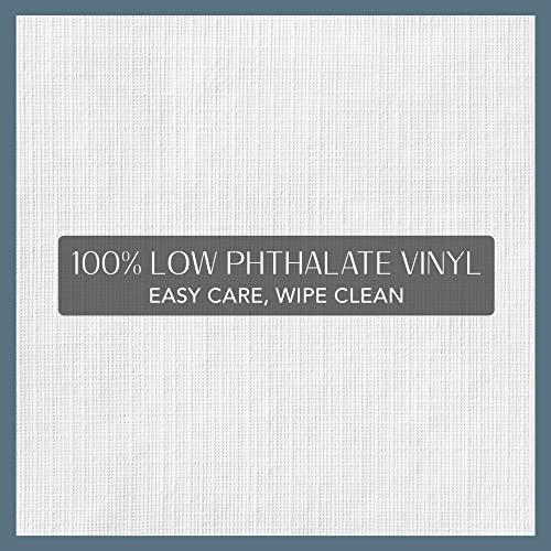 Elrene Home Fashions Elrene Home Fashions Deluxe Heavy Duty Table Pad Protector Cushioned Flannel Backing, 52\" x 70\", White