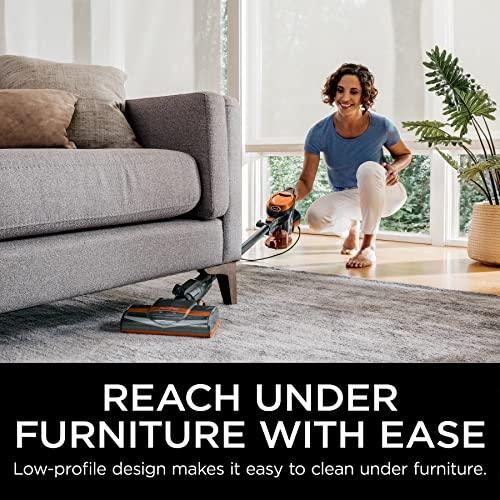 Shark Shark HV302 Rocket Pet Corded Stick Vacuum, Lightweight with Swivel Steering for Carpets & Hard Floors, Converts to Hand Vacuum, Includes Crevice Tool, Pet Multi-Tool & Precision Duster, Orange