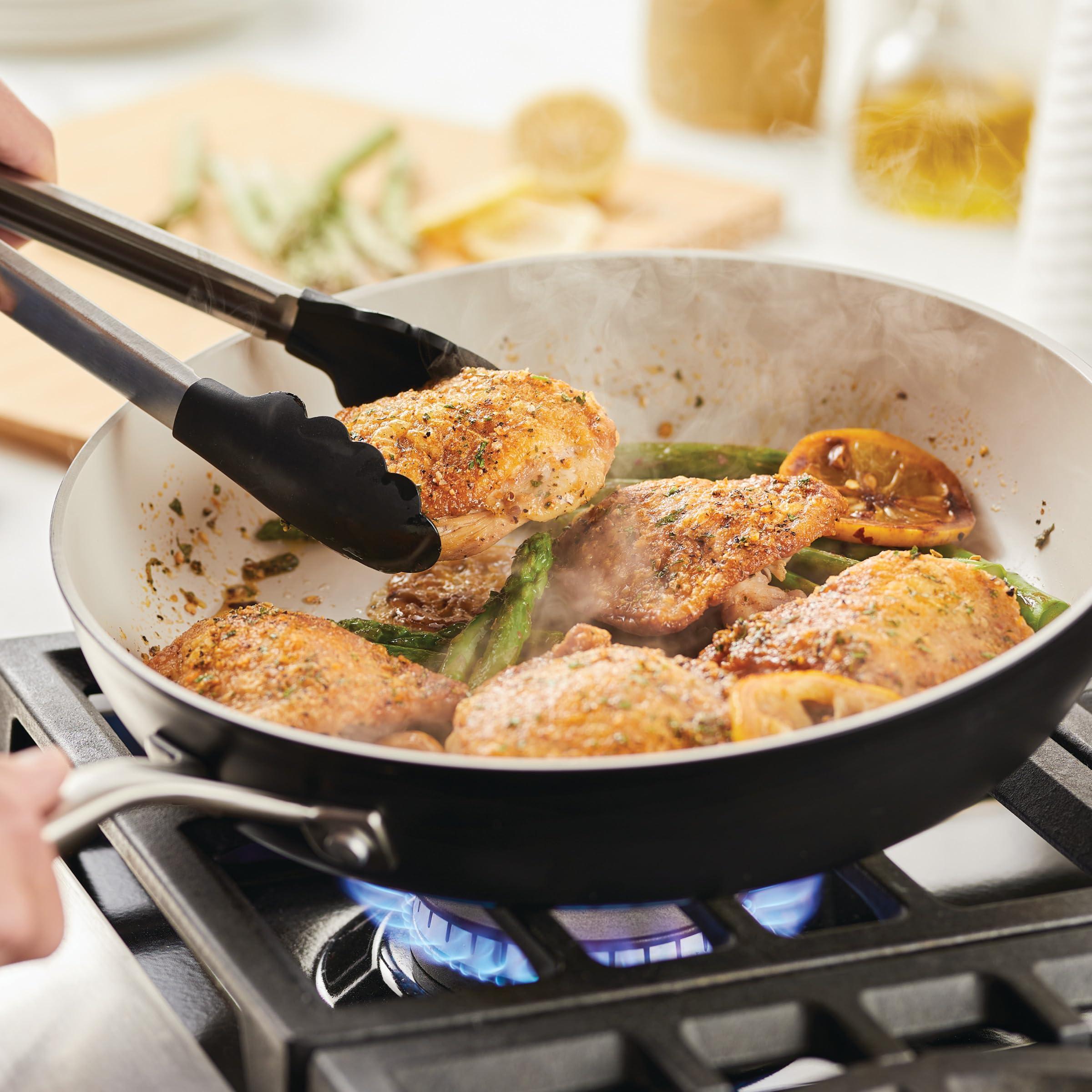 KitchenAid KitchenAid Hard Anodized Ceramic Nonstick Frying Pan/Skillet, 12.25 Inch, Matte Black