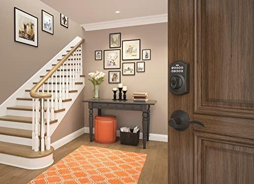 SCHLAGE Schlage BE365 V CAM 716 Camelot Keypad Deadbolt, Electronic Keyless Entry Lock, Aged Bronze