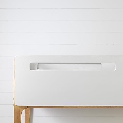 South Shore South Shore Bebble Modern Bunk Bed White and Natural Twin