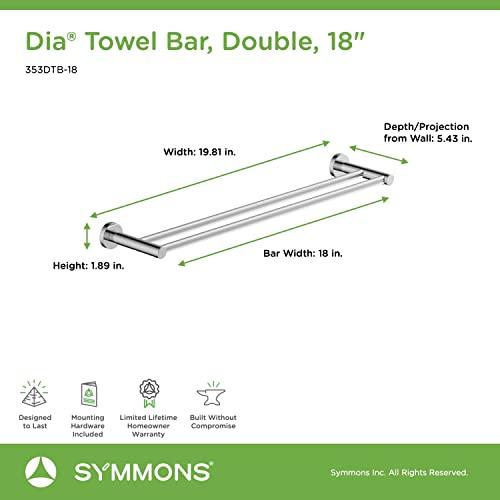 Symmons Symmons 353DTB-18 Dia 18 in. Double Towel Bar in Polished Chrome