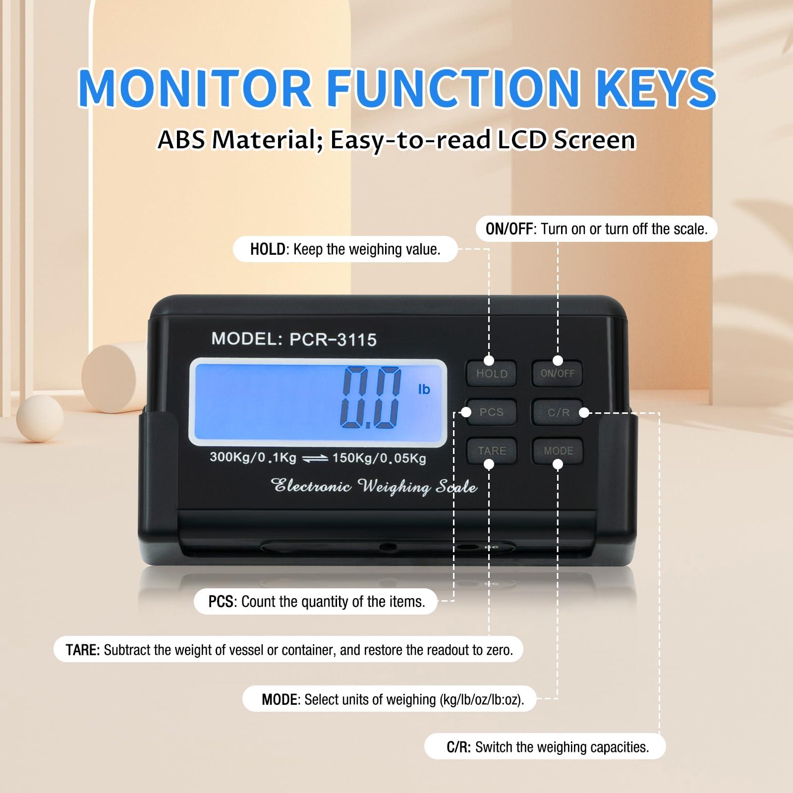 YIYIONCE YIYIONCE Digital Pet Scale 660LBS/300KG Cats Dog Weight Scales for Large Breed 40.5"x21" Stainless Steel Pets Scale Platform with LCD Display Cat Scales for Body Weight Animal Scale | US Stock