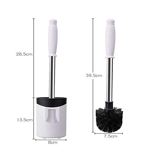IURDSGIEOOOEWSU Toilet Brush Household Long Handle Toilet Brush Full Angle Decontamination Soft Brush Household Toilet Brush Suit Bathroom Toilet Brush Holder (B) (A)
