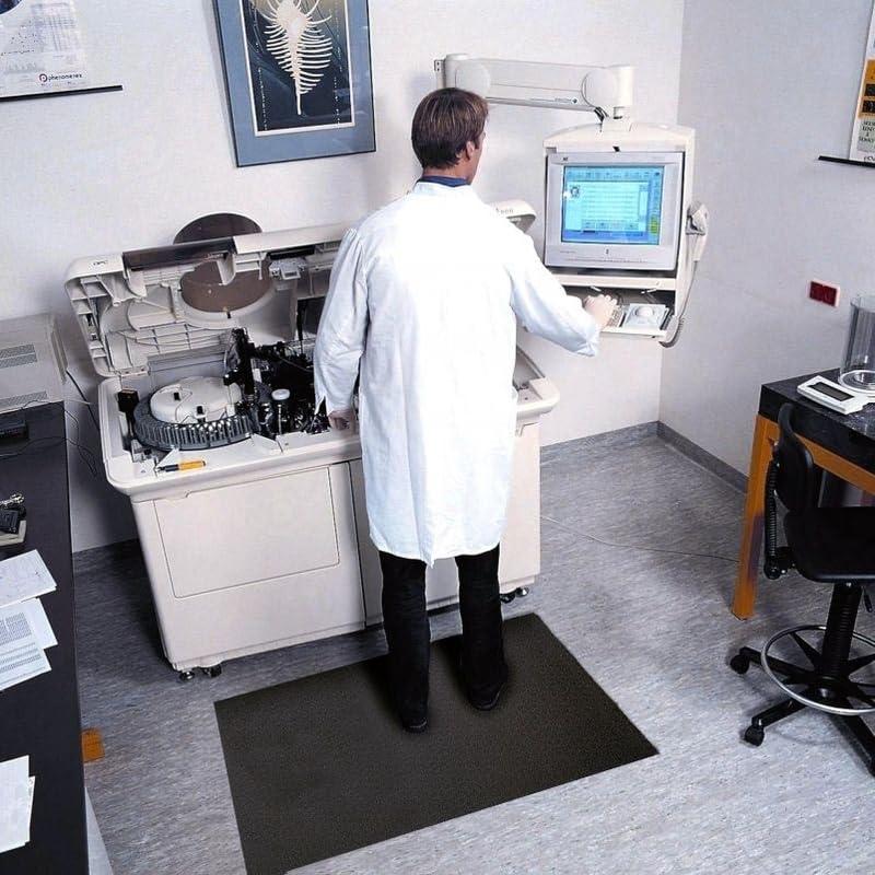 American Floor Mats American Floormats Deluxe ComfortFoam 3/8 inch Thickness Black 6' x 8' Anti-Fatigue Mat