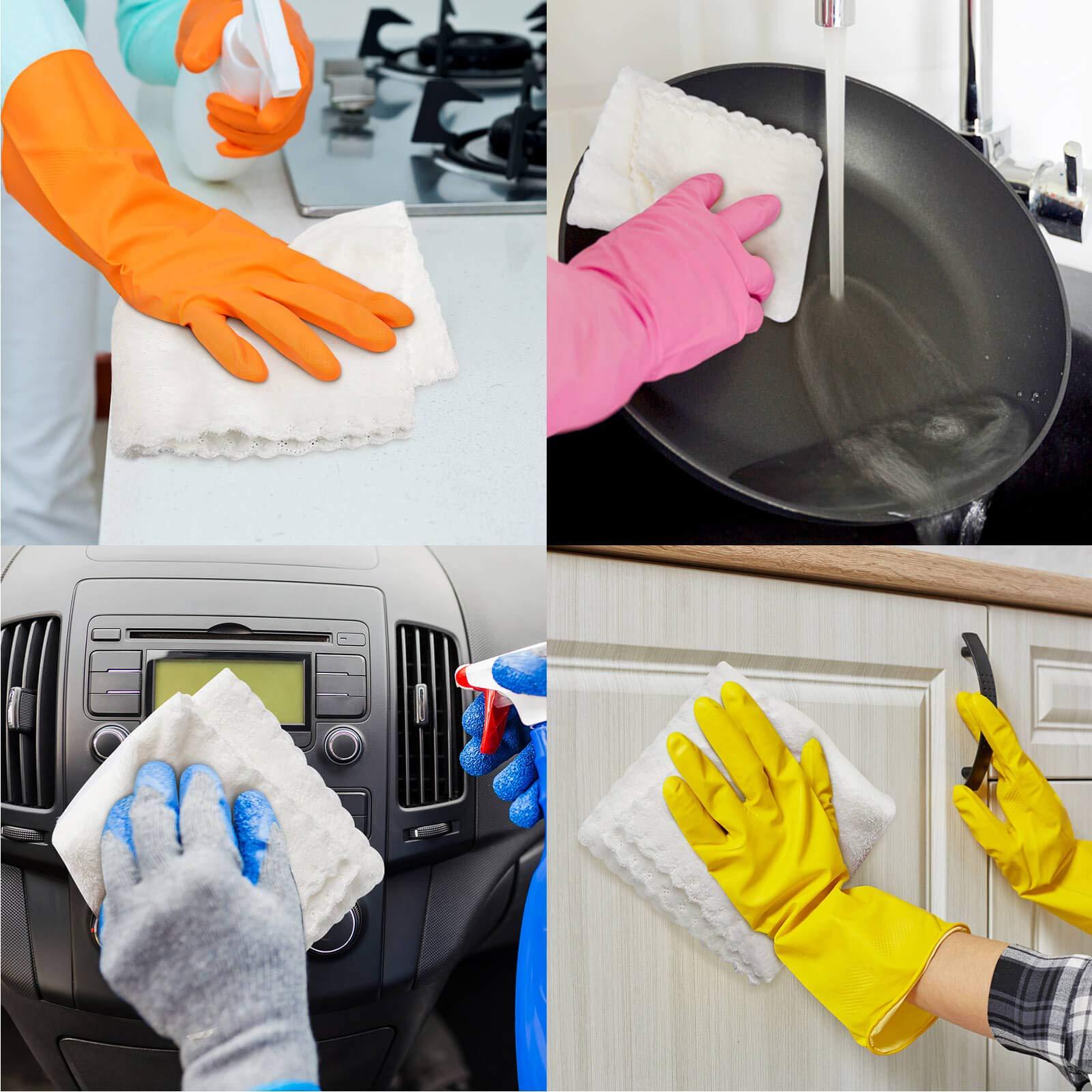 BTCOWZRV BTCOWZRV Reusable Dishcloth Absorbent Washable Cleaning Cloth Zombie Hand Dark Halloween Dish Towel Non-Scratch Dish Rag for Kitchen Cleaning Washing Or Drying Dishes 11.8x11.8 in