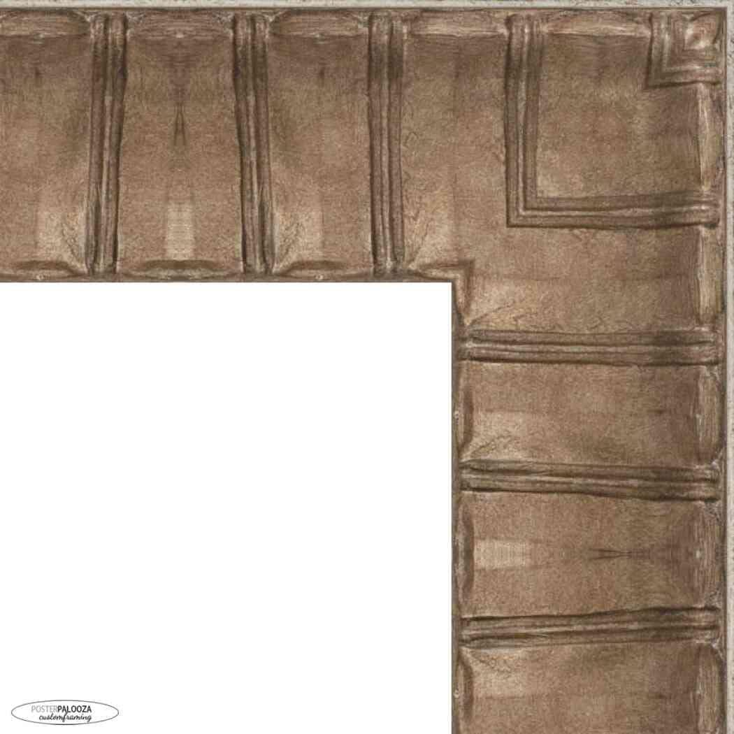 Poster Palooza Poster Palooza 18x16 Ornate Antique Silver Complete Wood Picture Frame with UV Acrylic Plexiglass, Foam Board Backing & Hardware Included