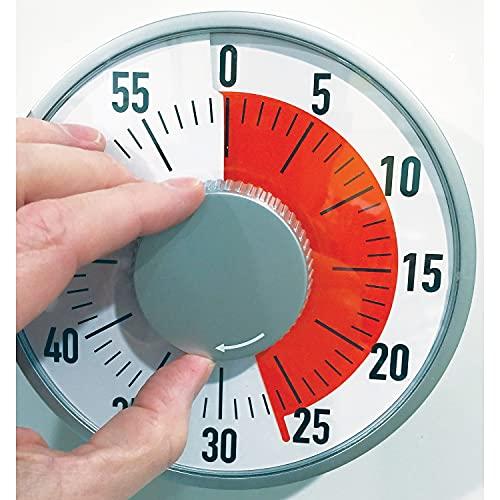 Ashley Productions Ashley 50102 Big Time To Go Timer, 6-1/4-Inch , Gray/White