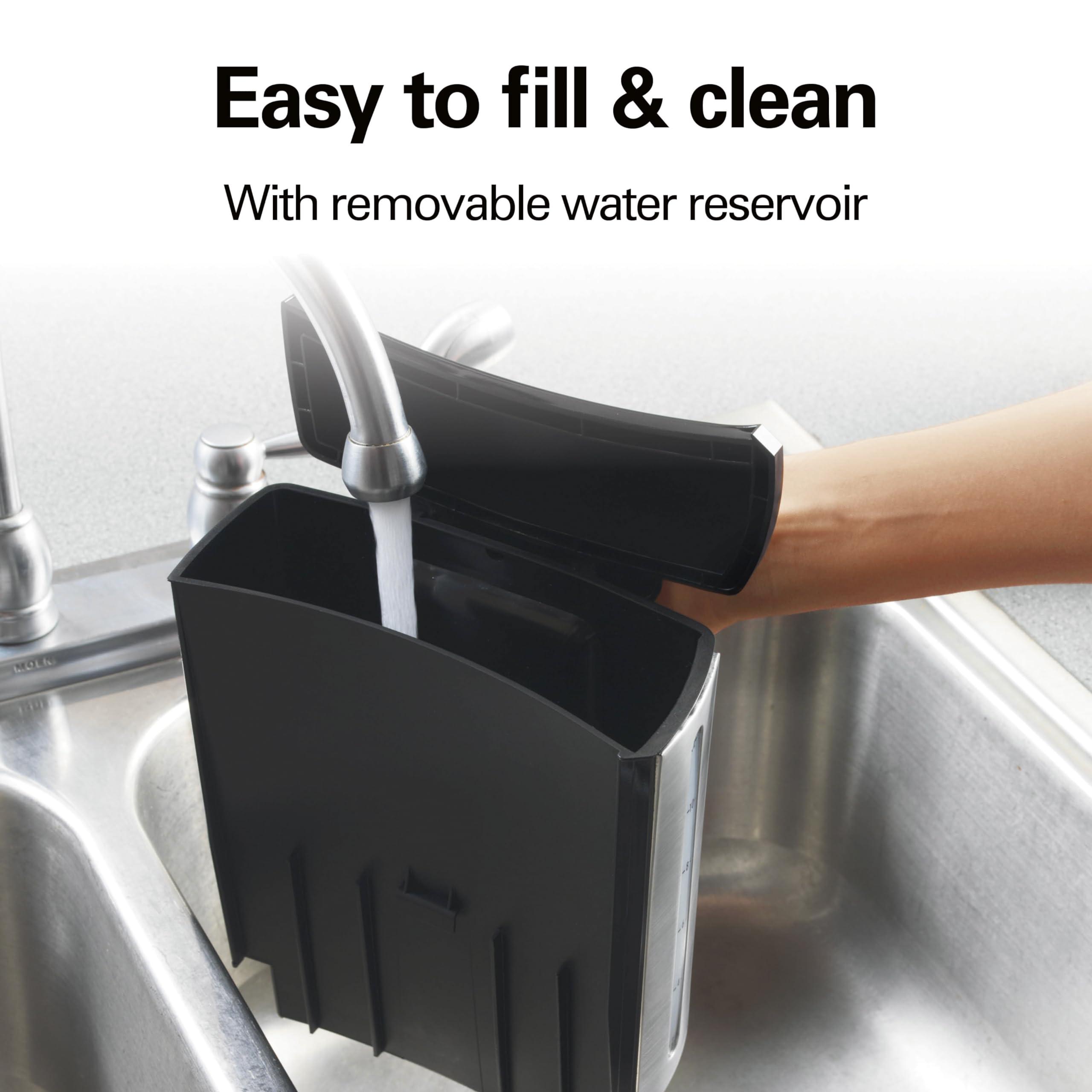 Hamilton Beach Hamilton Beach (47950) Coffee Maker with 12 Cup Capacity & Internal Storage Coffee Pot, Brewstation, Black/Stainless Steel