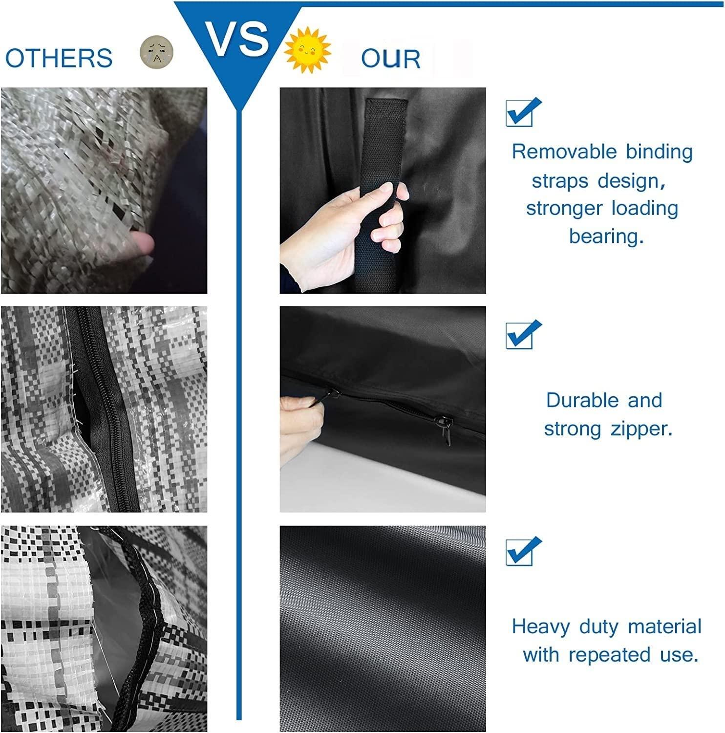 XHHBS Mattress Bags for Moving, Full Size Mattress Protection Cover Moving Cover Reusable Mattress Protector Moving Cover Waterproof Mattress Storage Bag with Heavy Duty Handles and Strong Zipper ( Color :