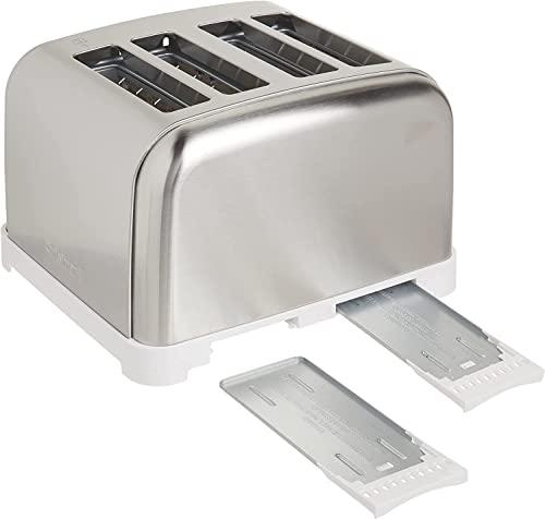 Cuisinart Cuisinart CPT-180WP1 4-Slice Metal Classic Toaster, White/Stainless Steel