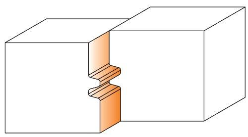 CMT CMT 694.009.31 Reverse Glue Joint Cutter Head, 4-Inch Diameter, 1-1/4-Inch Bore