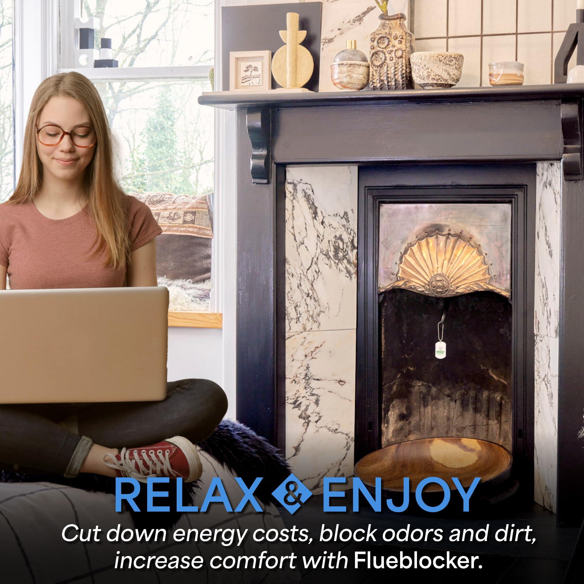 Flueblocker Flueblocker for 7"X19" Chimney Flue Chimney Sheep Fireplace Draft Stopper Plug Replacement Damper Fireplace Tool Better Than Inflatable Pillow or BalloonSave Energy Block Odor & Debris