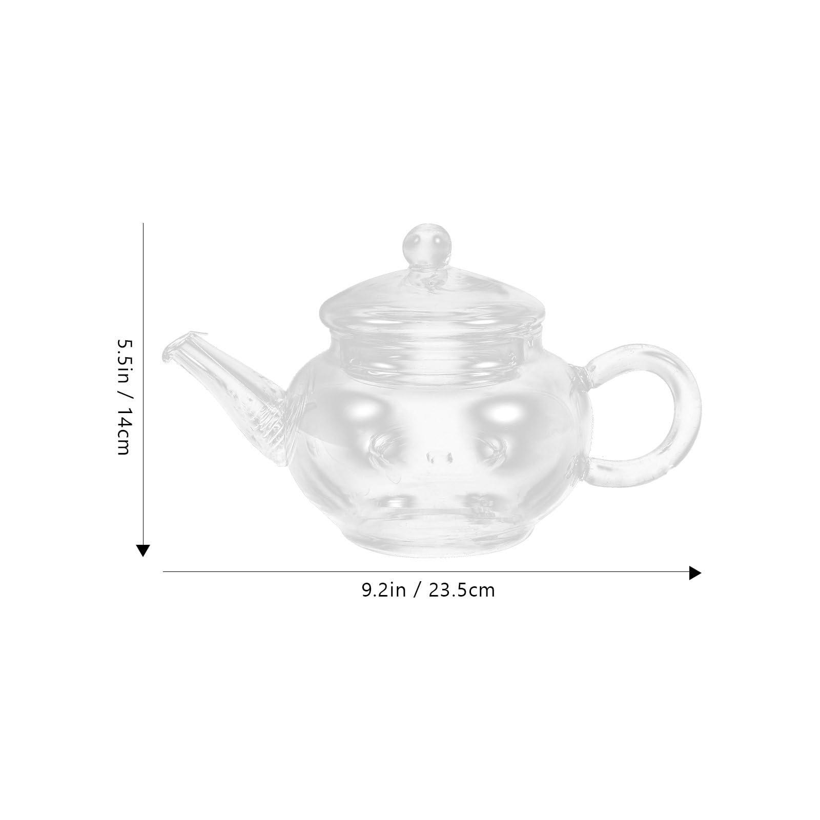 Garneck Garneck Tea Kettle with Infuser Glass Tea Kettle,borosilicate Glass Teapot with Infuser Blooming Tea Teapot Teapot Clear Glass Kettle with Strainer