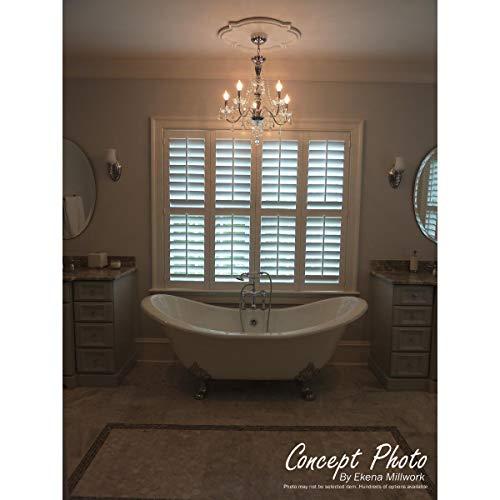 Ekena Millwork Ekena Millwork CM07ALCYF Small Alexandria Ceiling Medallion, 7 7/8\"OD x 3/4\"P (Fits Canopies up to 4 5/8\"), Hand-Painted Clear Yellow