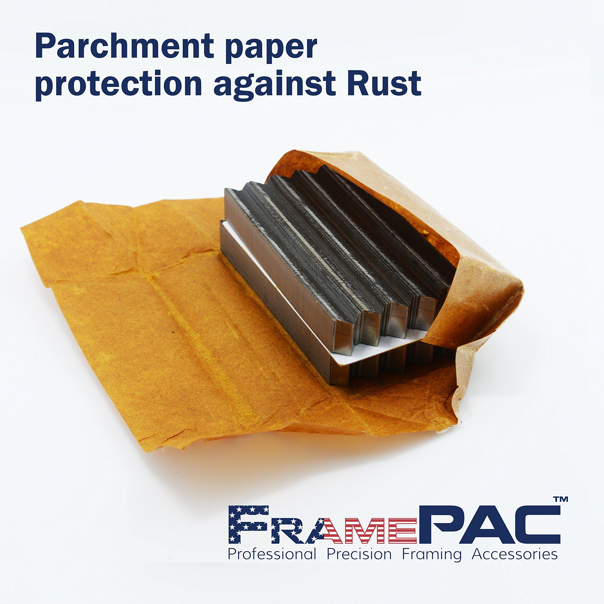 FramePac FramePac V Nails for Picture Frames Hardwood (AMP) 12mm (1/2 Inch) [3000 V-Nail Pack, Stacked] - (for use in Automatic V Nailer for Picture Framing, Automatic V Nailer for Picture Frames)