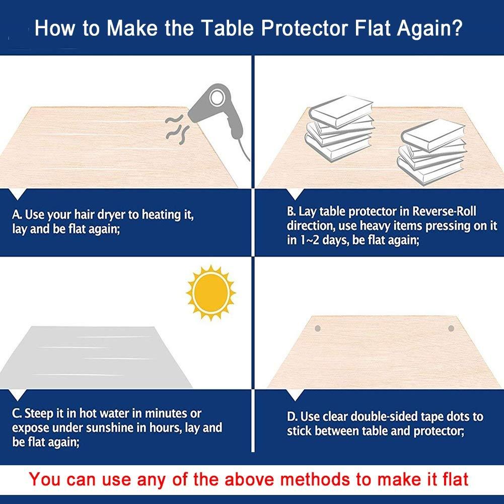 ALGFree-Chair mat Office Chair Mat for Hardwood Floor Transparent PVC Home Floor Protector Mat RectangleCustomizable ALGFree (Color : Clear-1.5mm, Size : 100x150cm)