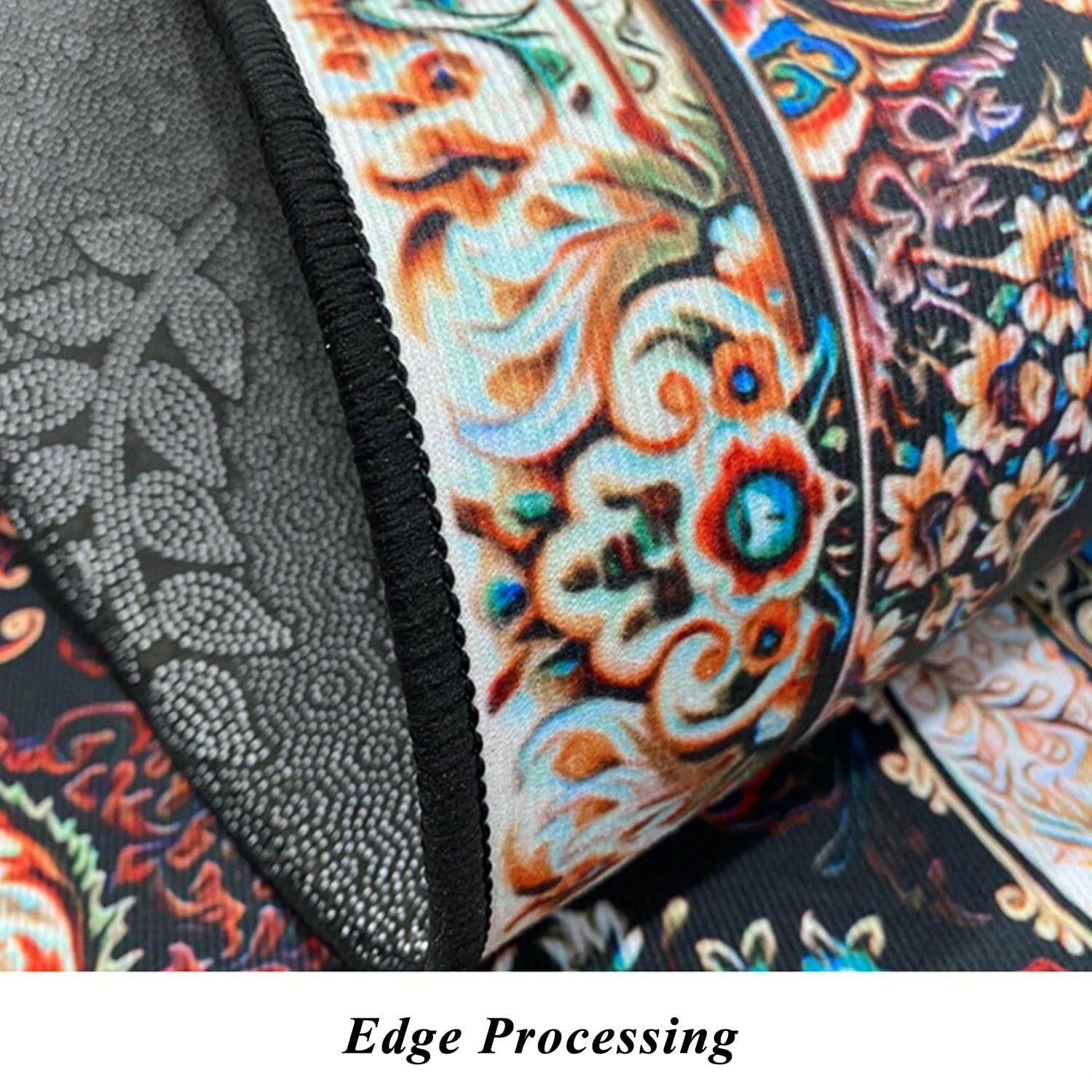 Balissm Long Machine Washable Rugs Modern Solid Design Non-Slip Rubber Backing Traditional Runner Rug for Hallway, Kitchen, Bedroom, Living Room,6ft Width x 14ft Length