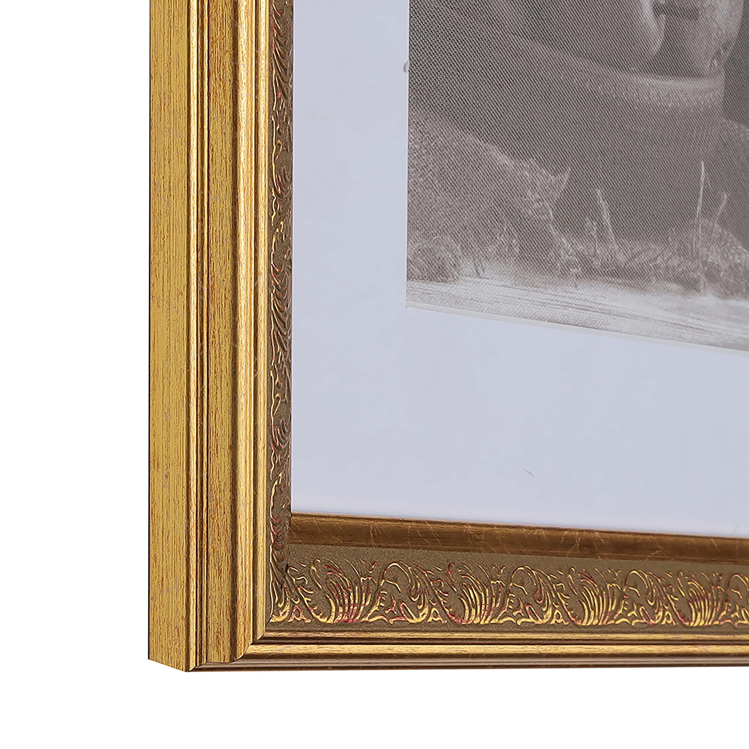 WHOLESALE ARTS AND FRAMES WHOLESALE ARTS AND FRAMES 1-1/2\" Polystyrene Versailles Ornate 17x17 Picture Frame Gold 3232,Made In USA Poster Frame, Ornate Frame for Oil Painting,Canvas Frame,Hand Crafted Quality Frame