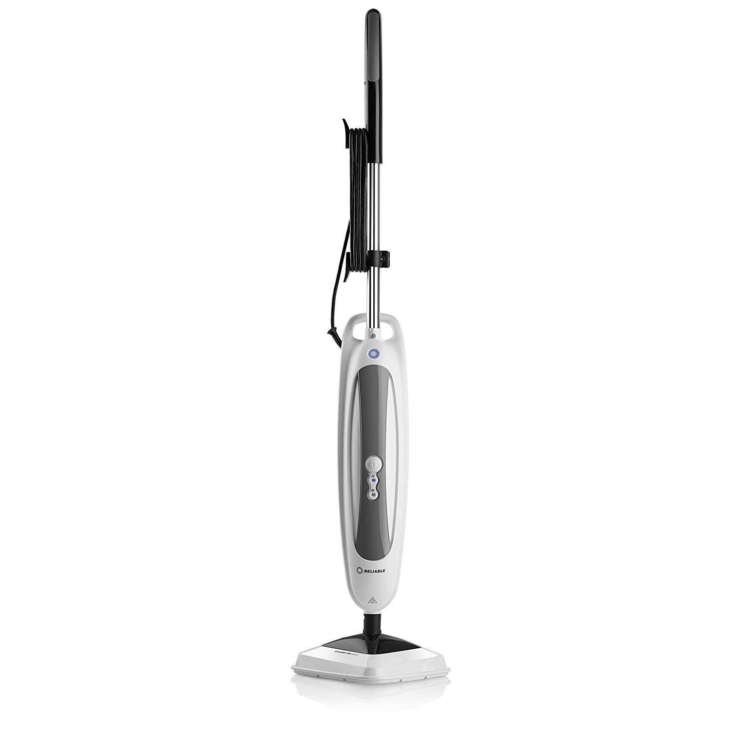 Reliable Reliable 300CU Steam Floor Mop - Pro Steamboy mop with 2 Microfiber Pads, 1500W Power of Steam for Tile, Hardwood Floor and Carpets, Fast Heat-Up time, 180-Degree Swivel Head to Reach the Hard Places