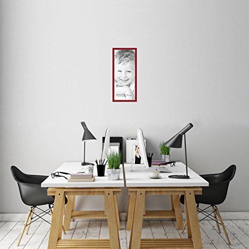 ArtToFrames ArtToFrames Wood Picture Frame 2WOM0066-60823-YRED-11.75x27.25 inch Red Stain on Red Oak