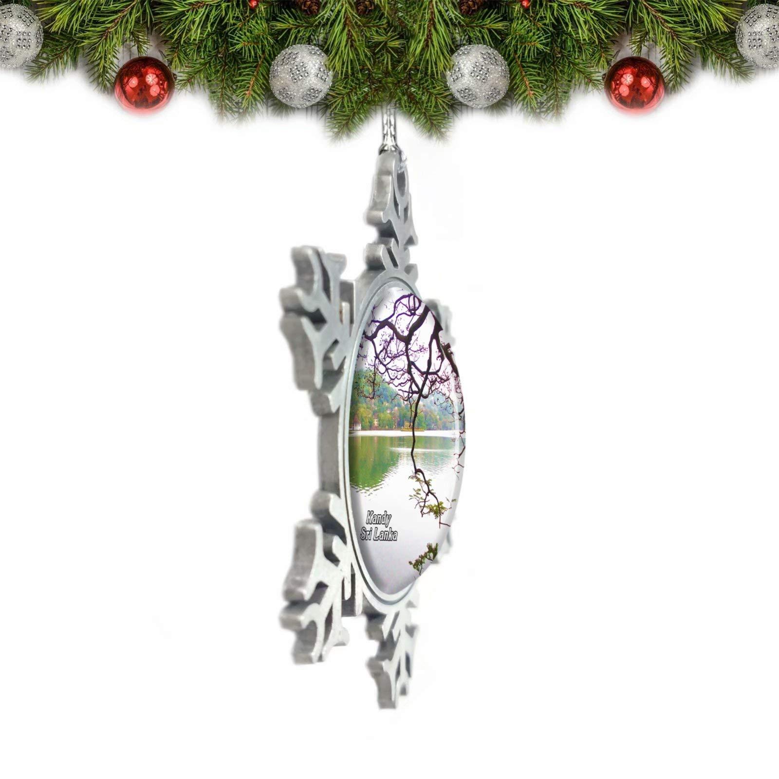 Umsufa Sri Lanka Kandy Lake Christmas Ornament Tree Decoration Crystal Metal Souvenir Gift
