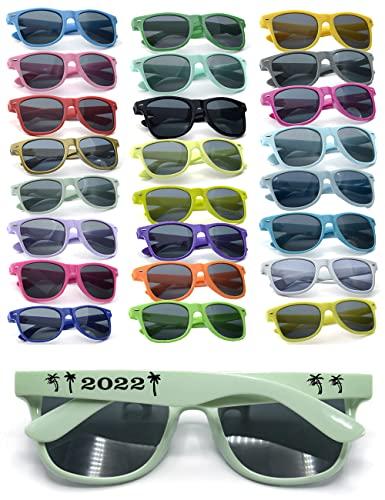 GZLDGIFTS Personalized Party Sunglasses Bulk Wedding Favors Gifts For Guests Custom Birthday Bachelor School Graduation Bridal Groomman Bride Company Personalized Party Sunglasses Gifts(80PC Light Mint)