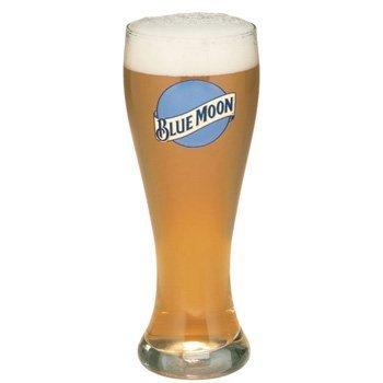 Blue Moon Brewing Company Blue Moon 16 Oz Pilsner Beer Glass Set of 2