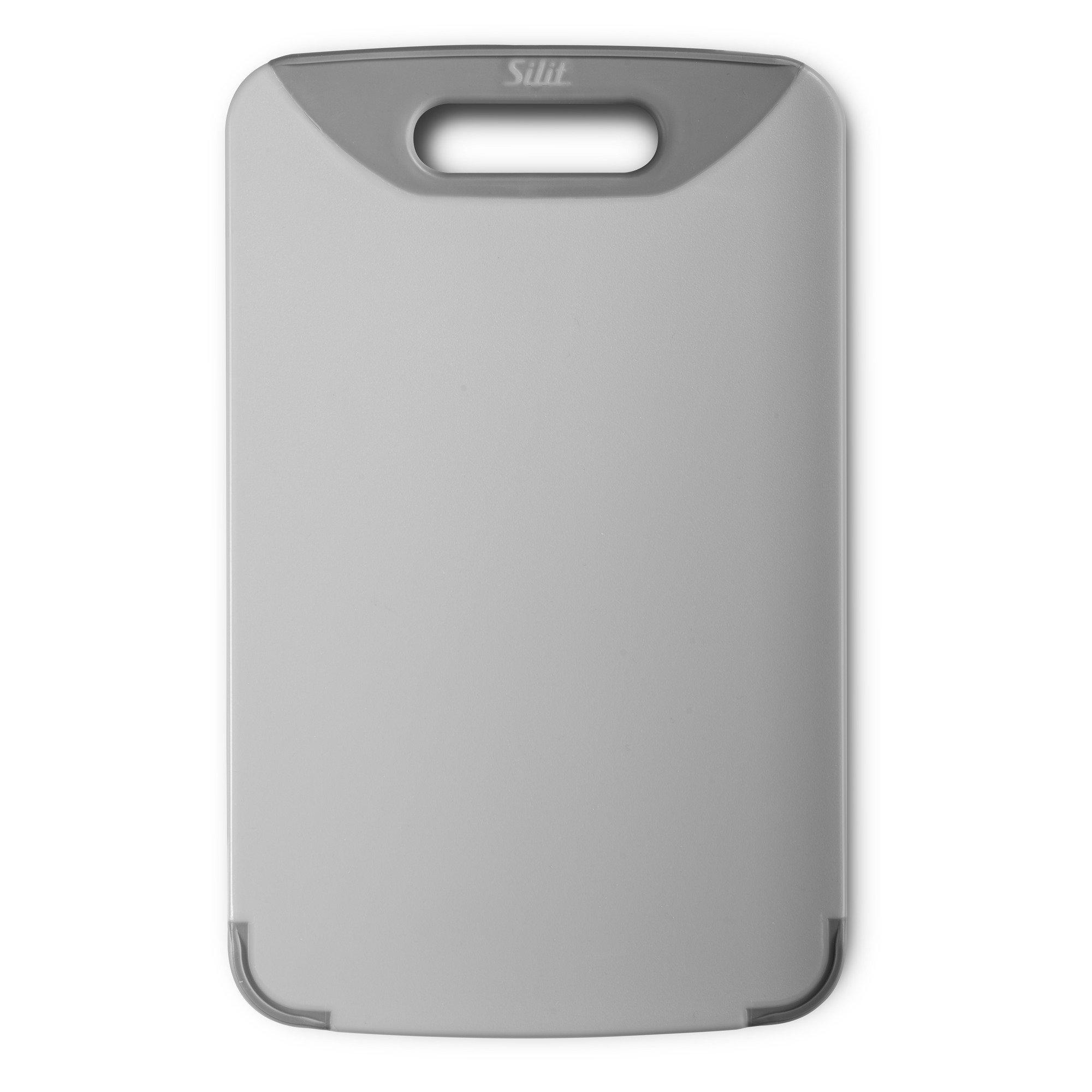 Silit Silit Chopping Board Set of 2, 32 x 20 cm, Rectangular, Plastic, Practical Handle, Dishwasher Safe, Gentle on Blades