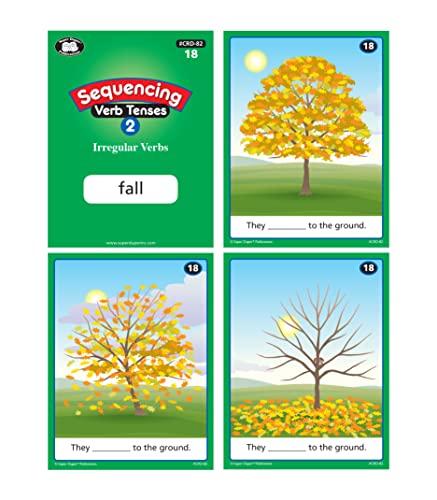 Super Duper Publications Super Duper Publications | Sequencing Regular and Irregular Verb Tenses Set 2 Fun Deck | Communication and Early Reader Skills Flash Cards | Educational Learning Materials for Children