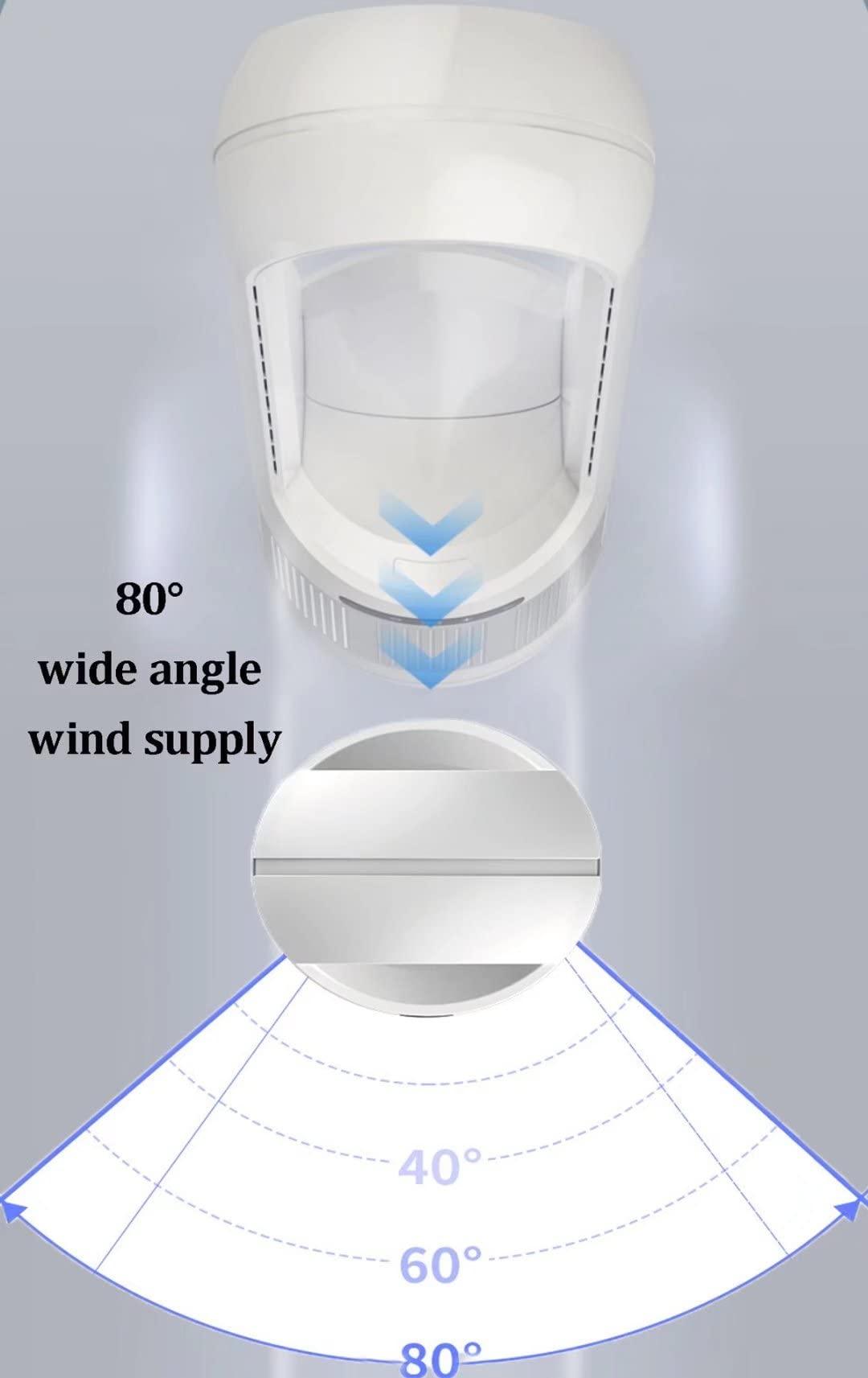 SABYDICAR SABYDICAR Bladeless Tower Fan Floor Fans Electric Table Cooling Fan Remote Household Tower Fans,8 Speeds Standing Fan,Smart Timer Oscillating Fan (Blue, 18inch-cold)