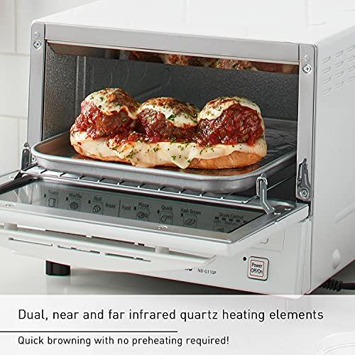 Panasonic Panasonic Toaster Oven FlashXpress with Double Infrared Heating and Removable 9-Inch Inner Baking Tray, 1300W, 4-Slice, White