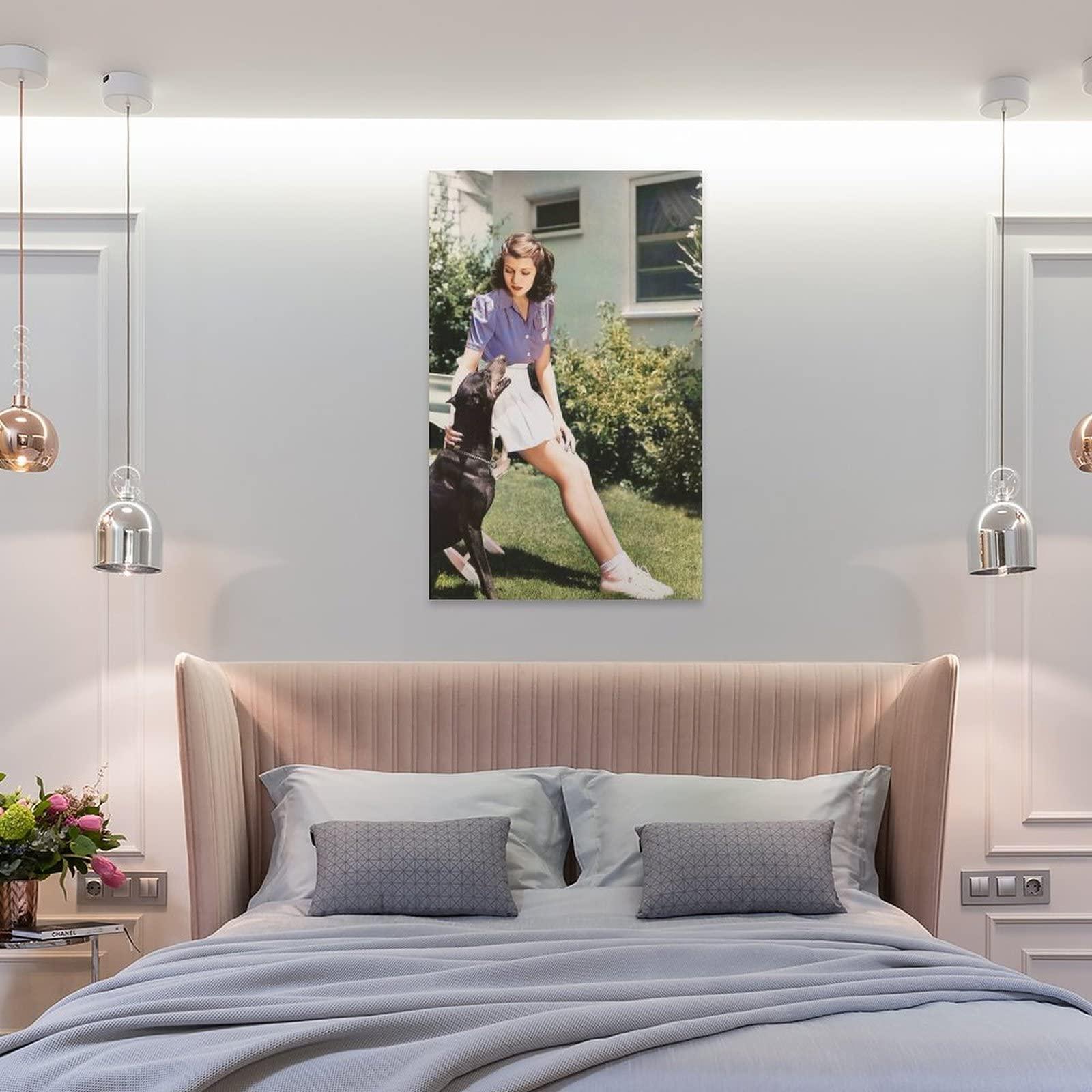 BEEGON Rita Hayworth Classic Beauty Poster (89) Print Photo Art Painting Canvas Poster Home Decorative Bedroom Modern Decor Posters Gifts 20x30inch(50x75cm)