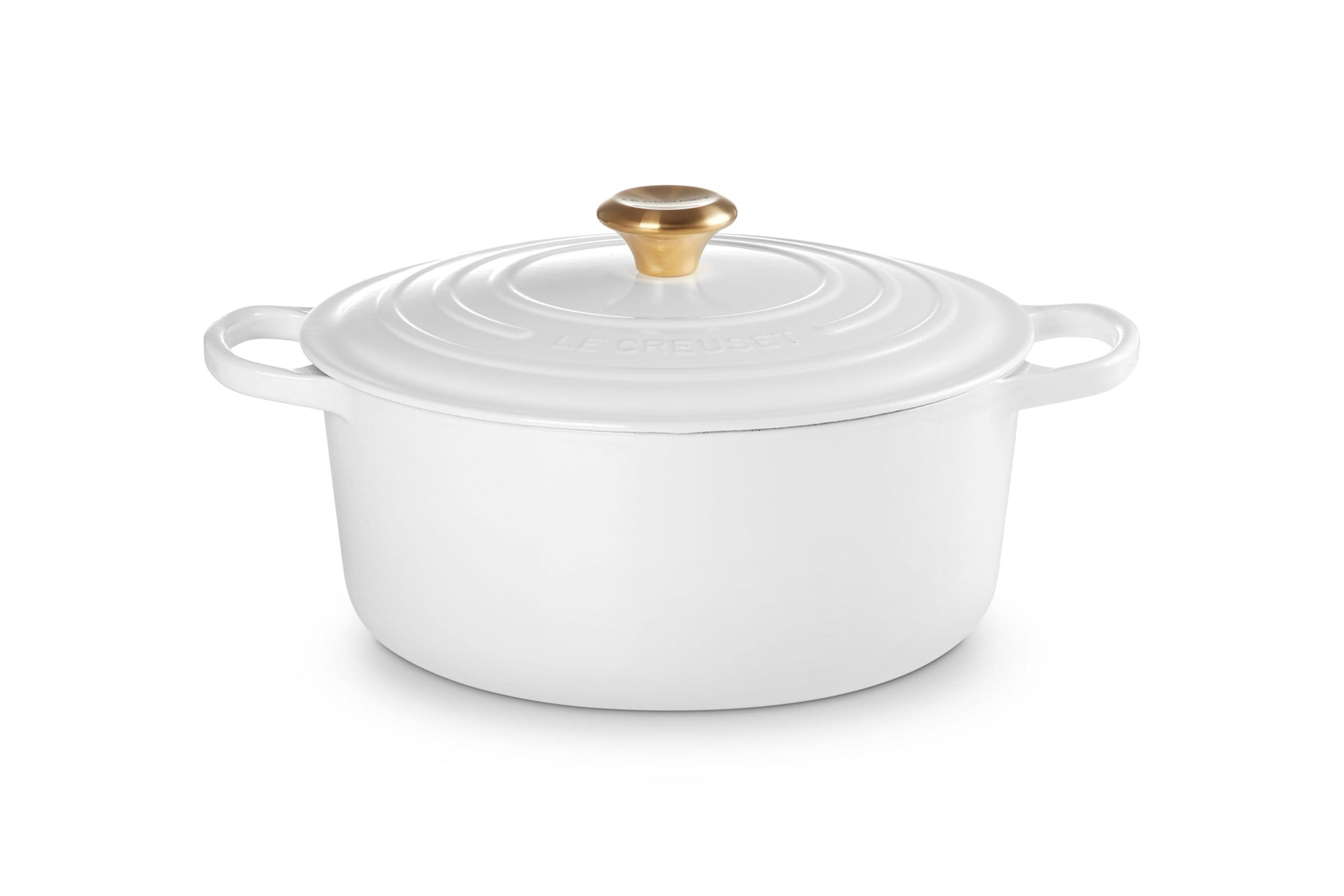 Le Creuset Le Creuset Enameled Cast Iron Signature Round Dutch Oven, 7.25 qt., White