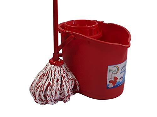 Fapil Fapil 10597 – Set Bucket + Wringer + mop Microfibre + Mango seccionado