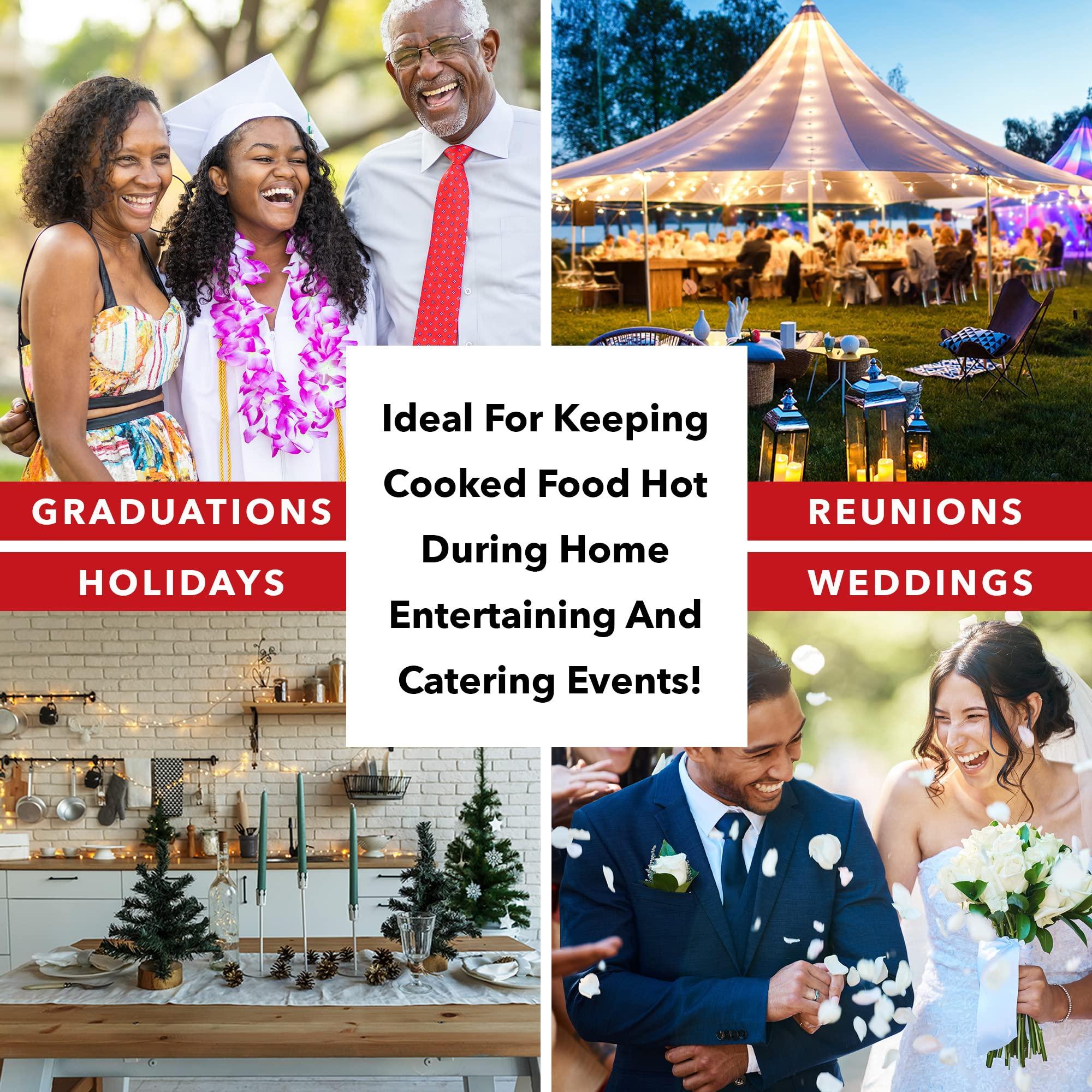 Sterno Sterno Buffet Kit Disposable Chafing Dish Buffet Set - Chafing Dishes for Buffet & Catering Food Warmers - Catering Supplies & Food Warming Trays for Buffet Party - 8-Piece Chafing Dish Set