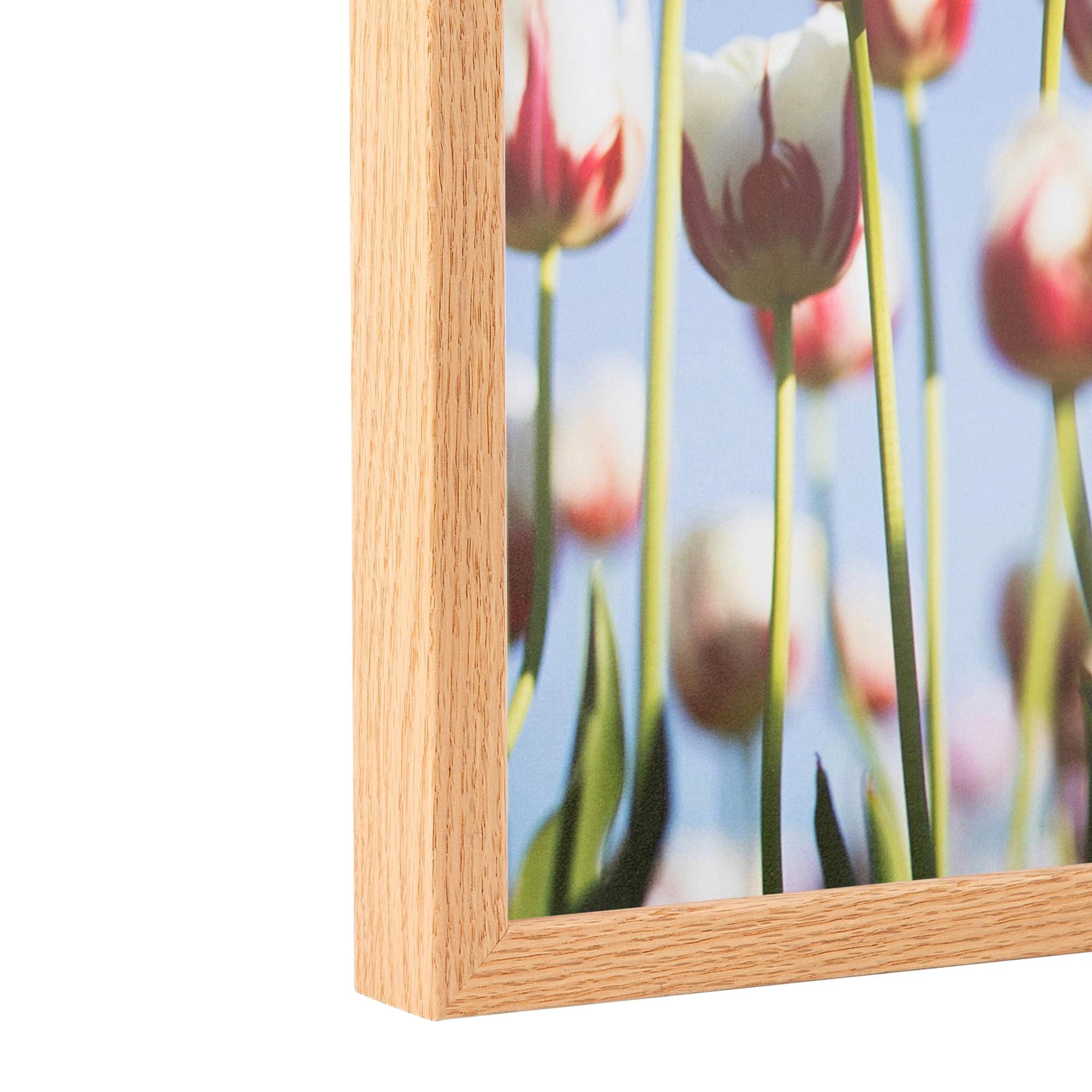ArtToFrames ArtToFrames 60x90 CM / 23.62x35.43 INCH Brown Picture Frame, This 0.81 Inch Custom Wood Poster Frame is Red Oak Wood - Comes with Economy Acrylic and Corrugated Backing (CMWOM82213-400-60x90)