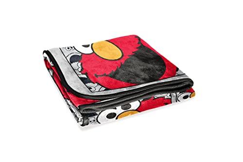 Jay Franco Jay Franco Sesame Street Hip Elmo Throw Blanket - Measures 40 x 50 inches, Kids Bedding - Fade Resistant Super Soft Fleece