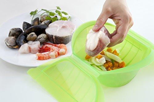 Lekue Lekue 3407600V09U004 Ogya Microwavable Pot, X-Large, Green