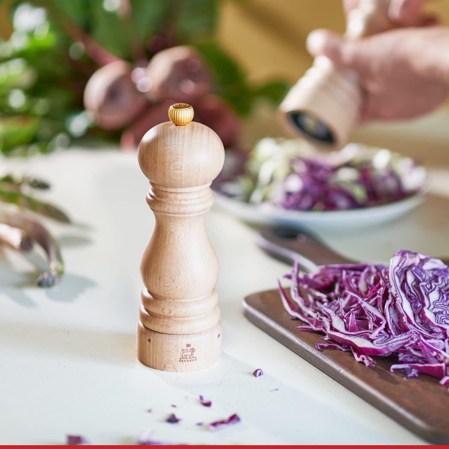 Peugeot Peugeot - Paris uSelect Salt and Pepper Mill Set - Adjustable Grinders - Beechwood, Natural, 7in, (2/23386)