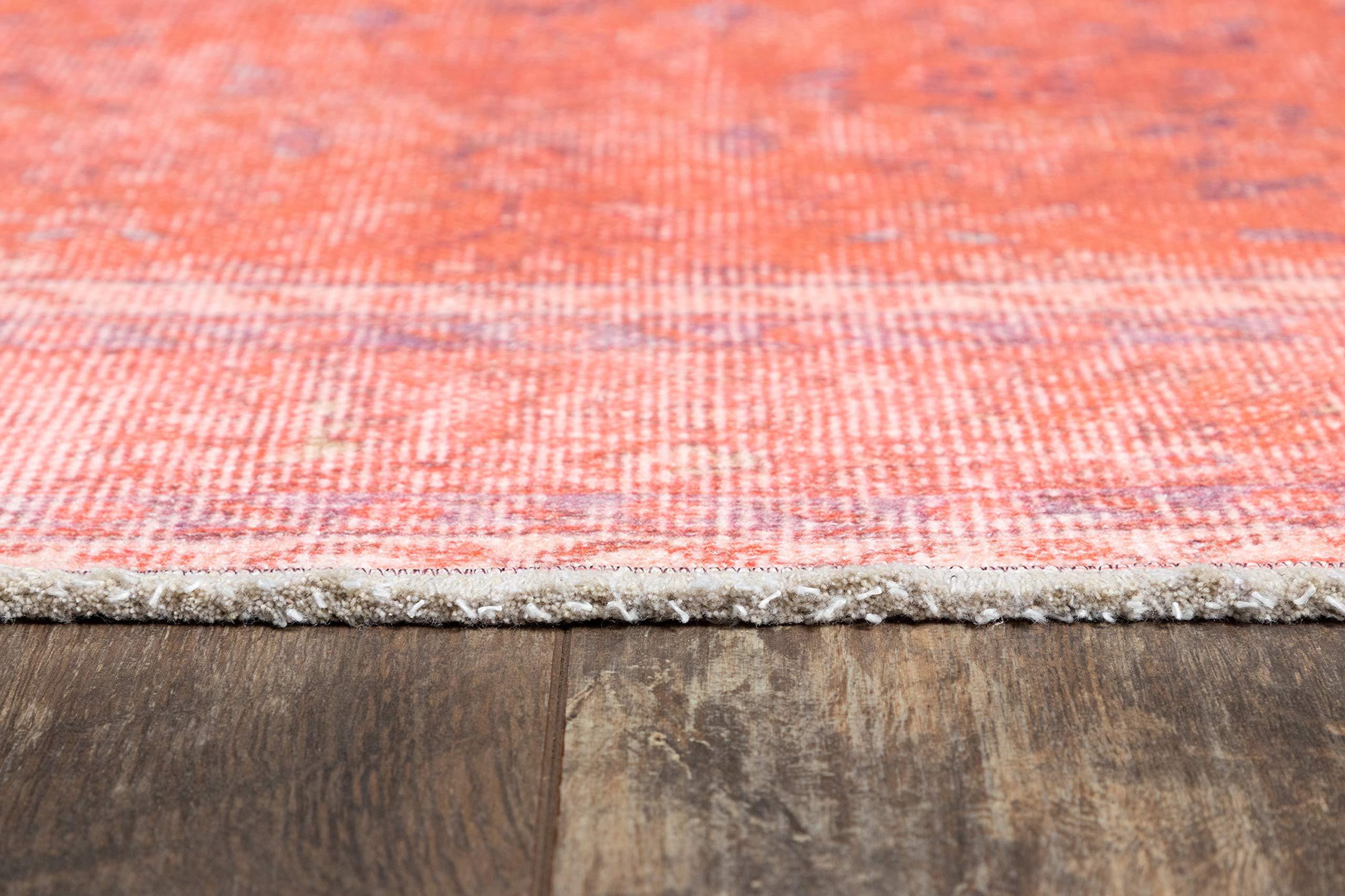 Momeni Momeni Area Rug, 5'6" X 8'6", Coral