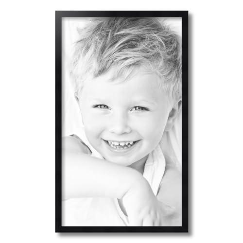 ArtToFrames ArtToFrames 14x24 inch .75 Satin Black Stem - 1.125 Rabbet Wood Picture Frame, 2WOM10015-14x24